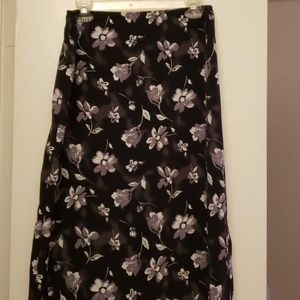Long floral skirt